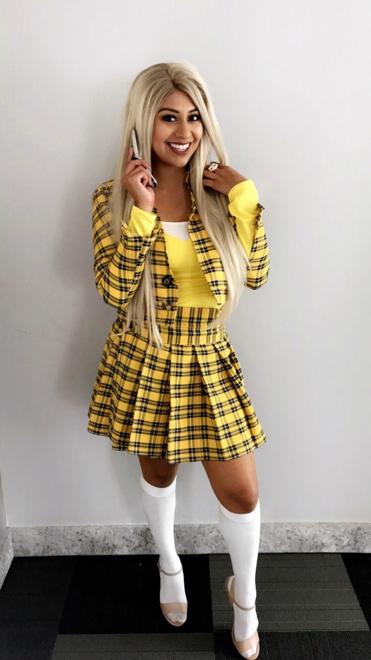 Cher clueless outfit- Yellow Plaid outfit. Clueless DIY