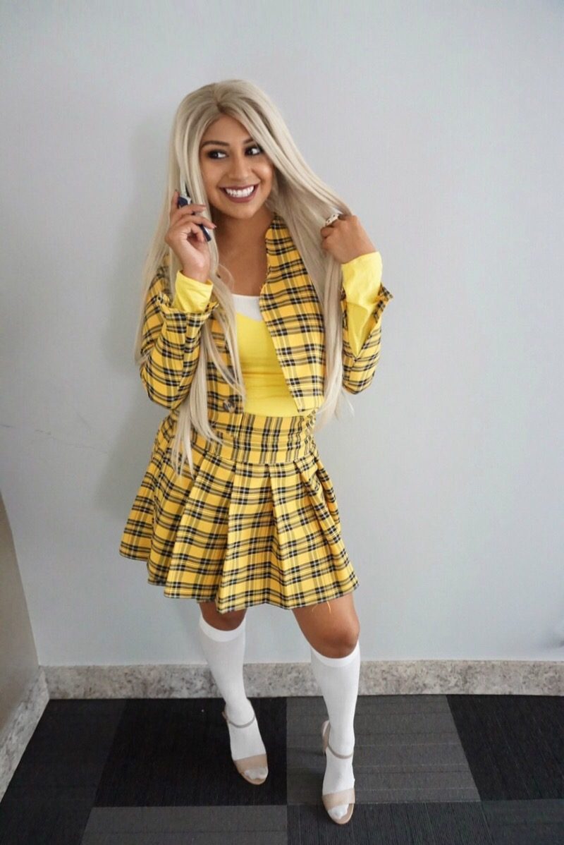 Cher Clueless Outfit |Yellow Plaid Outfit DIY