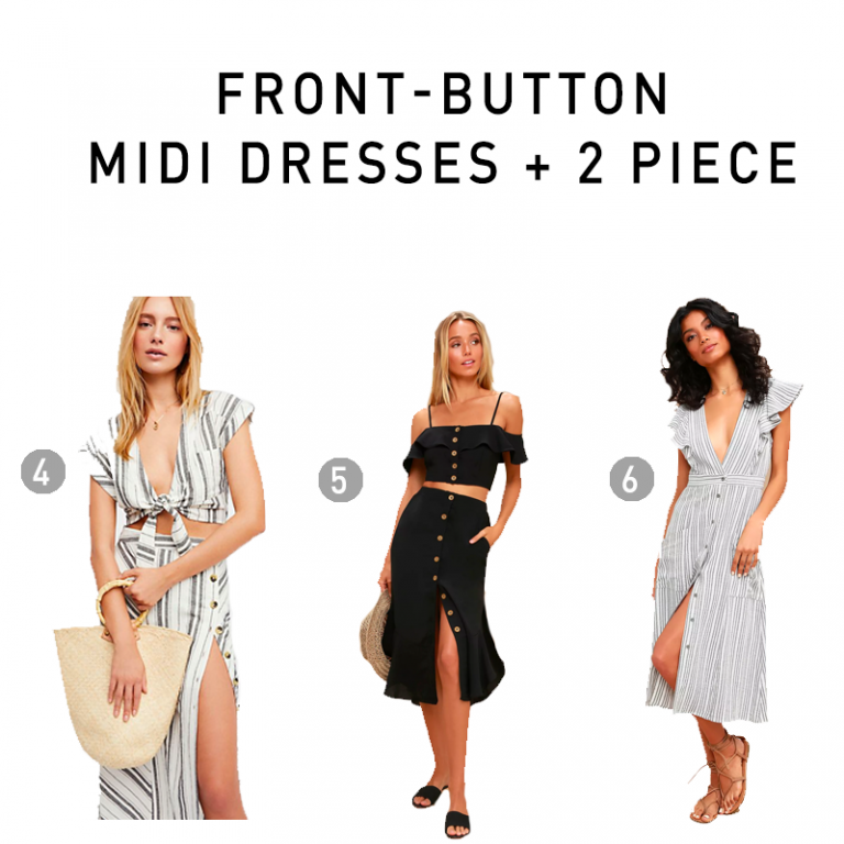 Button-up Midi Dresses + Two Pieces | My Current Style Obsession