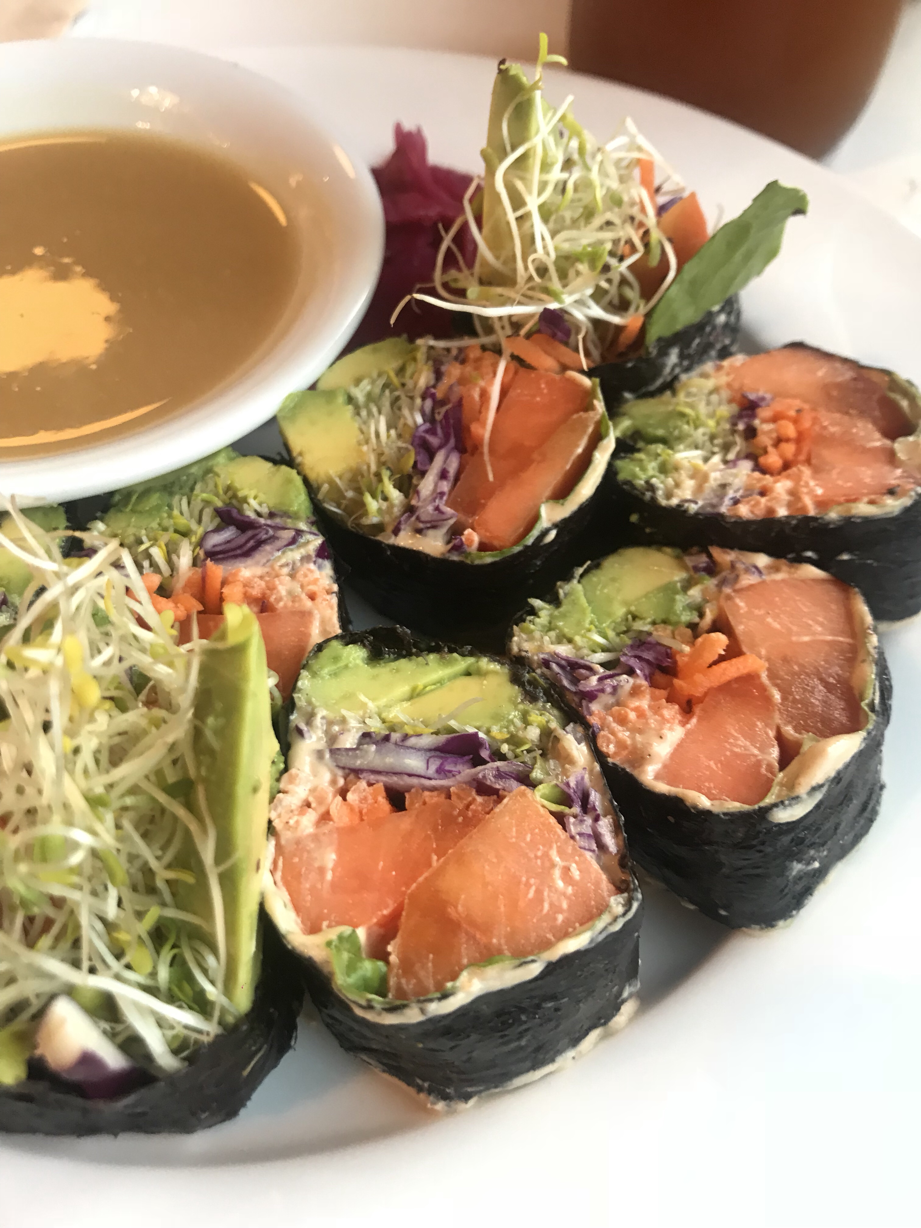 plant-based payaya sushi