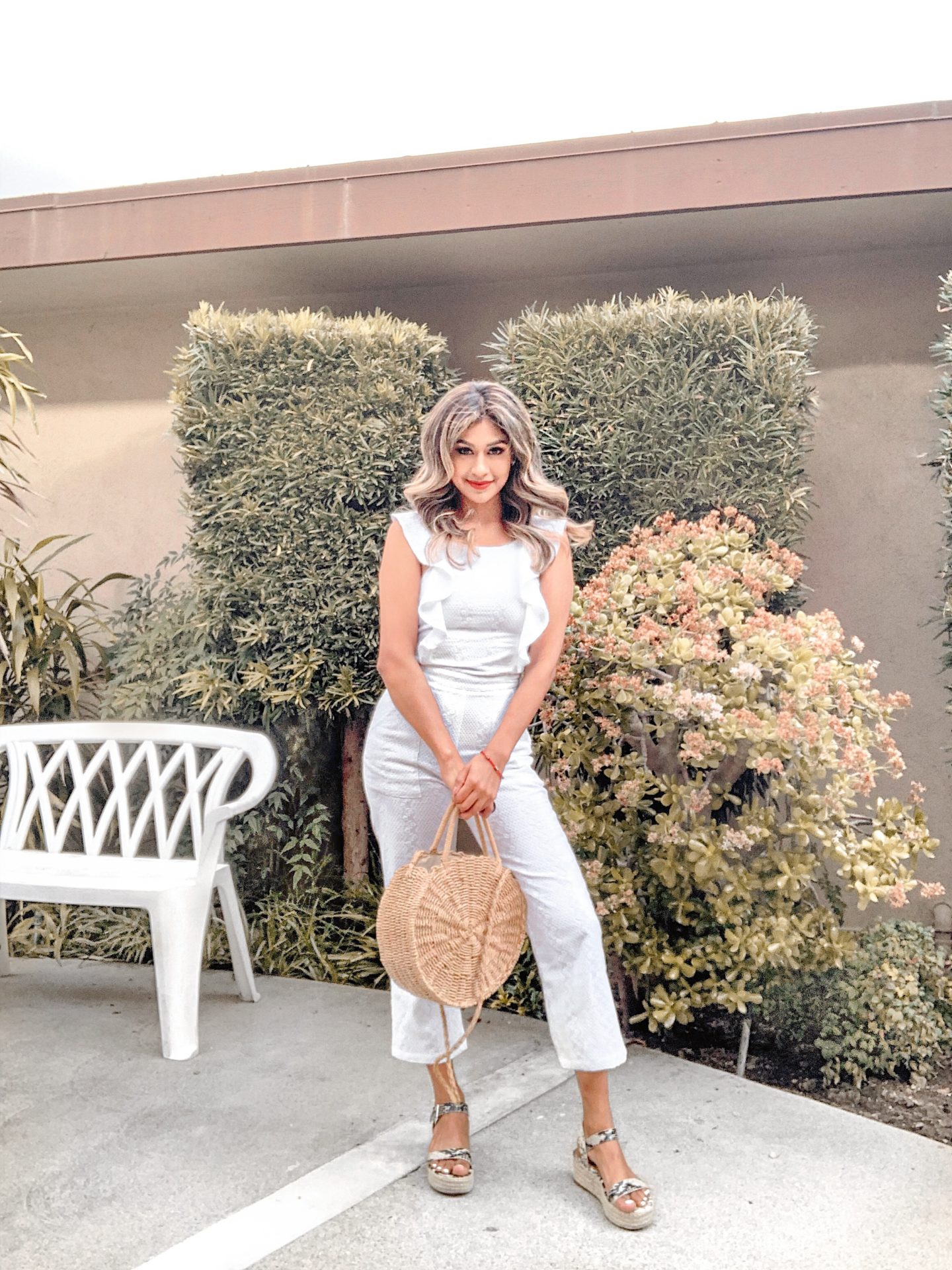 Andie Sparkles Ryan Ruffle Detail Jumpsuit Spring Outfits 2019 